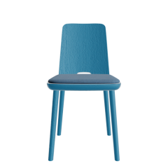 LA 7 Esche blau mit Sitzpolster